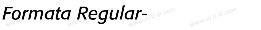 Formata Regular字体转换